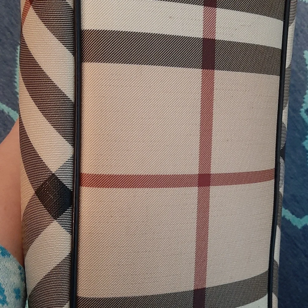 Burberry Vintage Y2K Women's Nova Check Pattern Satchel Bag Purse, Dust … - Picture 9 of 14